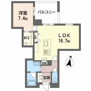 LUANA KAMISUGI【2階】の間取り