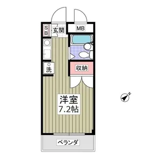 サンライズ船橋【1階】の間取り