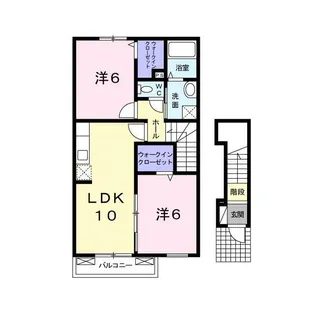 サンメゾン A棟【2階】の間取り