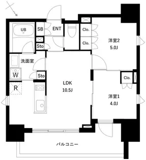 東京都江東区扇橋3【マンション】の間取り
