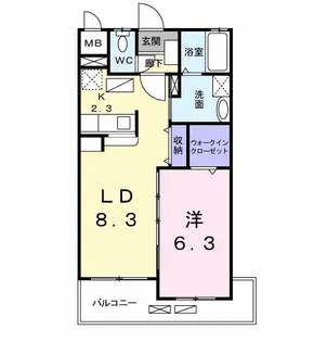 スカイウィング【7階】の間取り