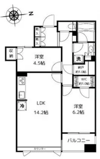 パークホームズ三軒茶屋アーバンレジデンス【5階】の間取り