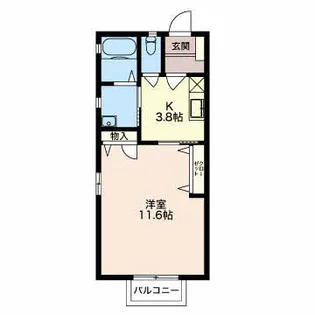レリアン A【2階】の間取り