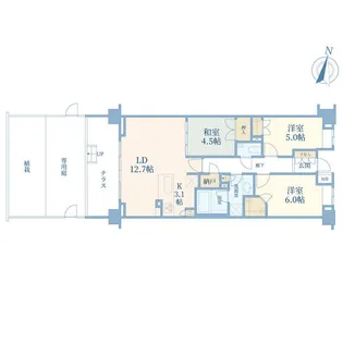 サンメゾン新百合ヶ丘GRANCHELDO【1階】の間取り