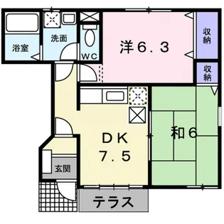 フローフリー【1階】の間取り