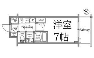 大阪府大阪市西区川口3【マンション】の間取り