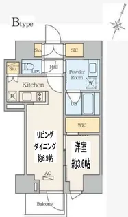 animo udagawa【8階】の間取り