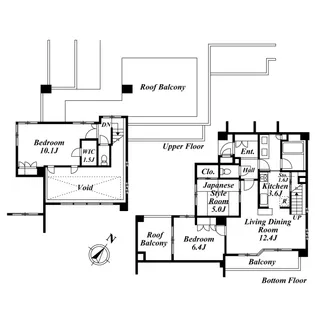東京都新宿区原町3【マンション】の間取り