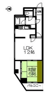 エスパシオ大町II【3階】の間取り