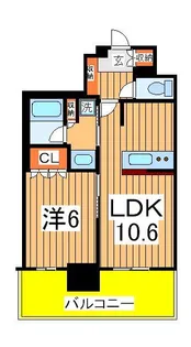 ライオンズタワー柏【5階】の間取り