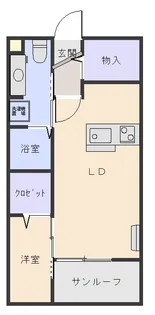 ジェルメゾン【1階】の間取り