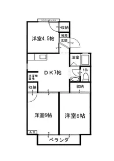 セジュール詫間A棟【2階】の間取り