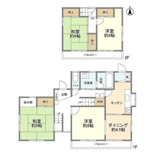 神奈川県横浜市戸塚区上柏尾町【一戸建】の間取り