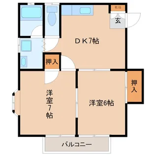 アキラハイツ【1階】の間取り