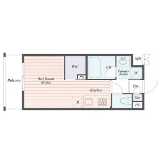 B CITY APARTMENT SHINJUKU NW【4階】の間取り