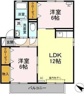 ウィル柏森【2階】の間取り