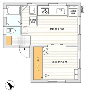 東京都品川区東品川1【マンション】の間取り