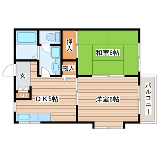 カームホーム【2階】の間取り