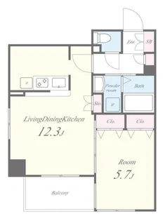 アヴェニーユ弐番館【3階】の間取り
