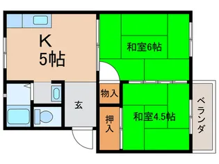 メゾンほんまち3号棟【2階】の間取り
