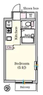 プラチナコート池上【2階】の間取り