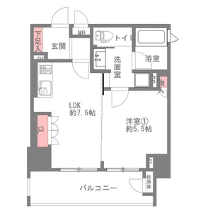 リーガル新福島【10階】の間取り