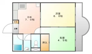 四宮マンション【2階】の間取り