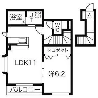 文水弐番館【2階】の間取り
