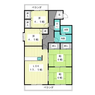アクティ青葉【2階】の間取り