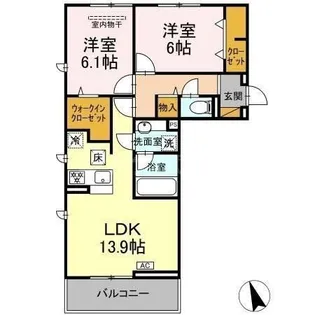 ソラーナ【3階】の間取り