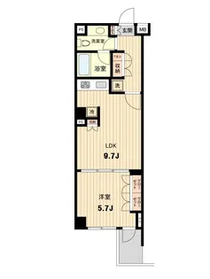 萩中イースト【3階】の間取り