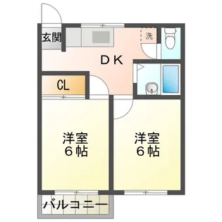 ハイツ小田【2階】の間取り