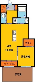 ヴィラ グロリエンテ西原【1階】の間取り