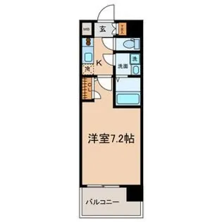 UURコート名古屋名駅【9階】の間取り