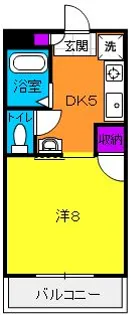 メルヴェーユB【2階】の間取り