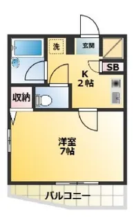 フラットワン【3階】の間取り