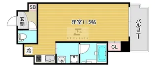 リッチナガモト RICHIE NAGAMOTO【6階】の間取り