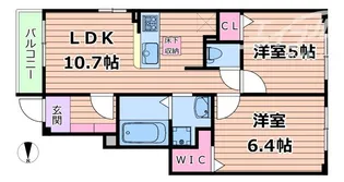 サンシャインII【1階】の間取り