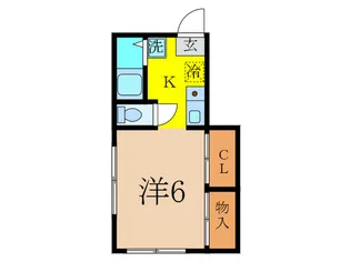 アルザンメゾン【1階】の間取り