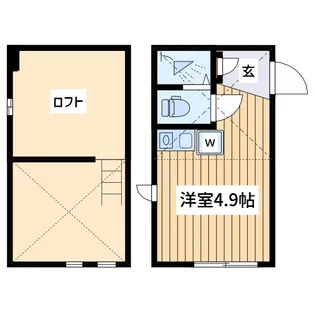 フロンティア星川【1階】の間取り