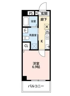 中台けやき苑【4階】の間取り