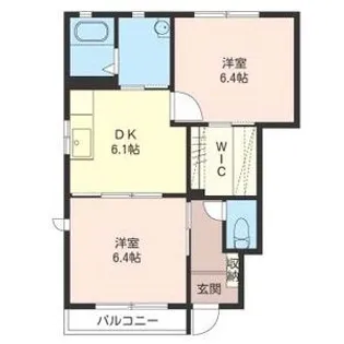 ビグディパA【1階】の間取り