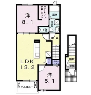 エトワールI【2階】の間取り