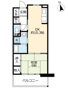 URシティコート千里園【4階】の間取り