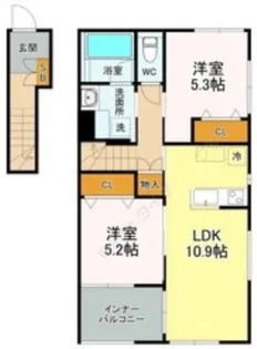 La plata【2階】の間取り