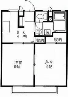 ダイヤモンドハイツ(清原台)【1階】の間取り
