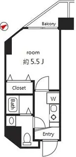 ベレール大井町【7階】の間取り