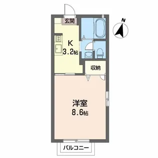 シャーメゾン八雲 A棟【1階】の間取り