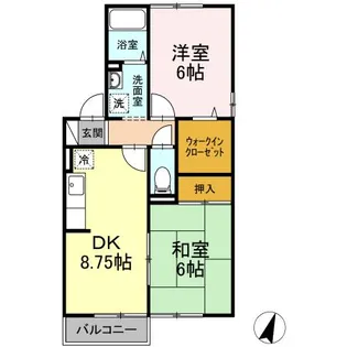 エンゼルハイム 大和【2階】の間取り