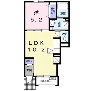 ネオ オクト【1階】の間取り